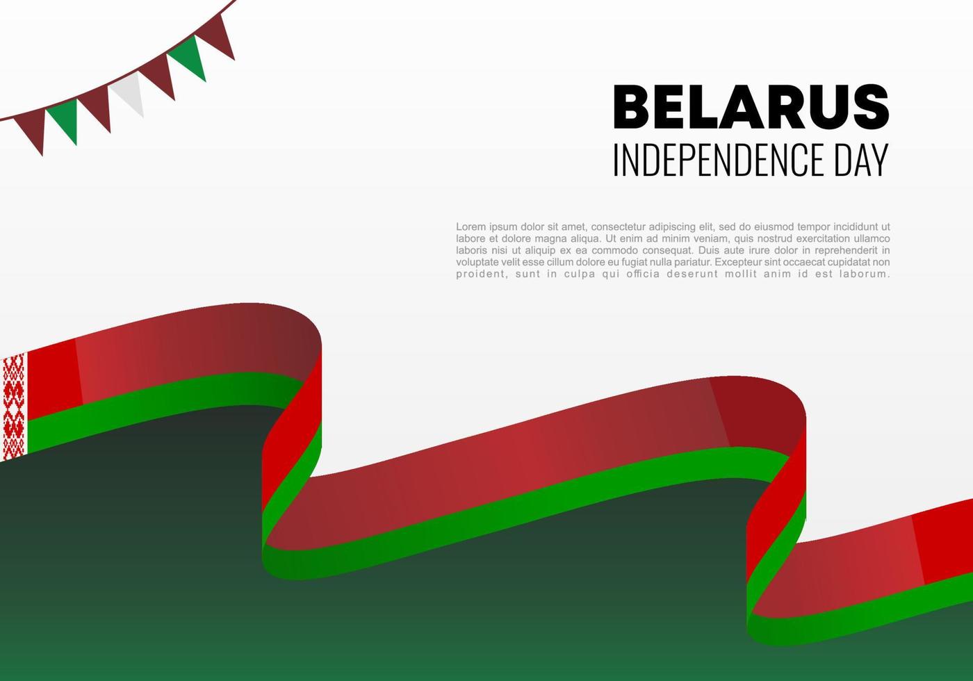 celebração nacional do dia da independência da bielorrússia em 3 de julho. vetor