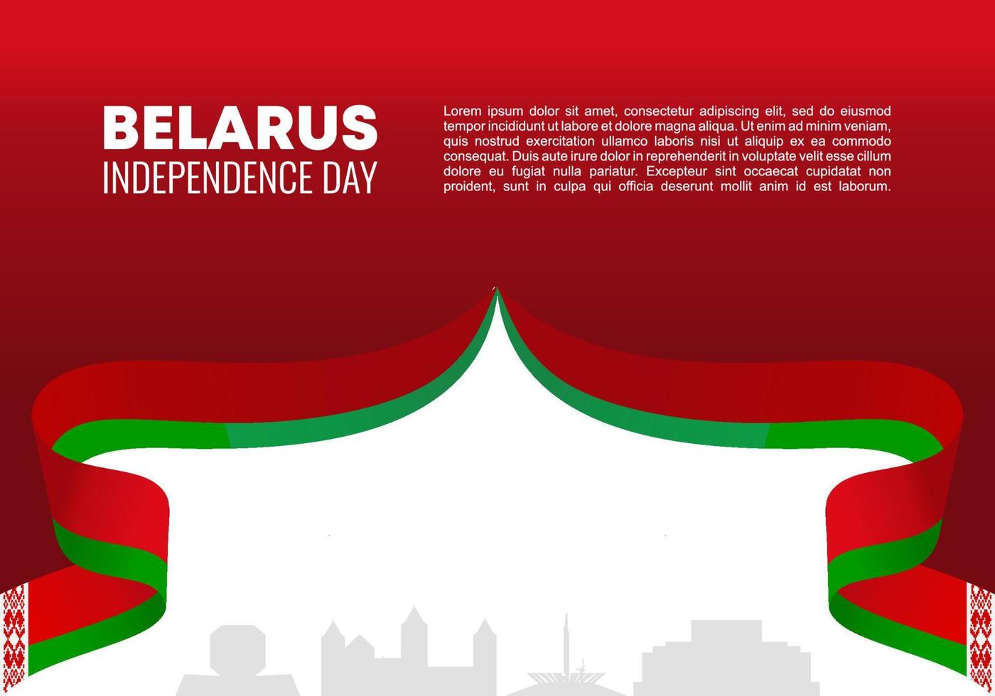 celebração nacional do dia da independência da bielorrússia em 3 de julho. vetor