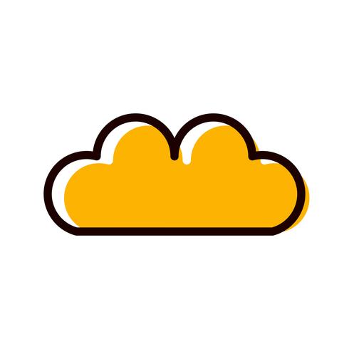 Ícone do design de nuvem vetor