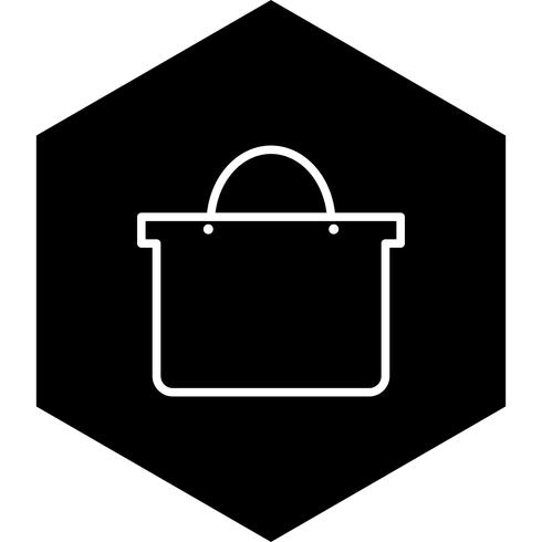Design de ícone de sacola de compras vetor