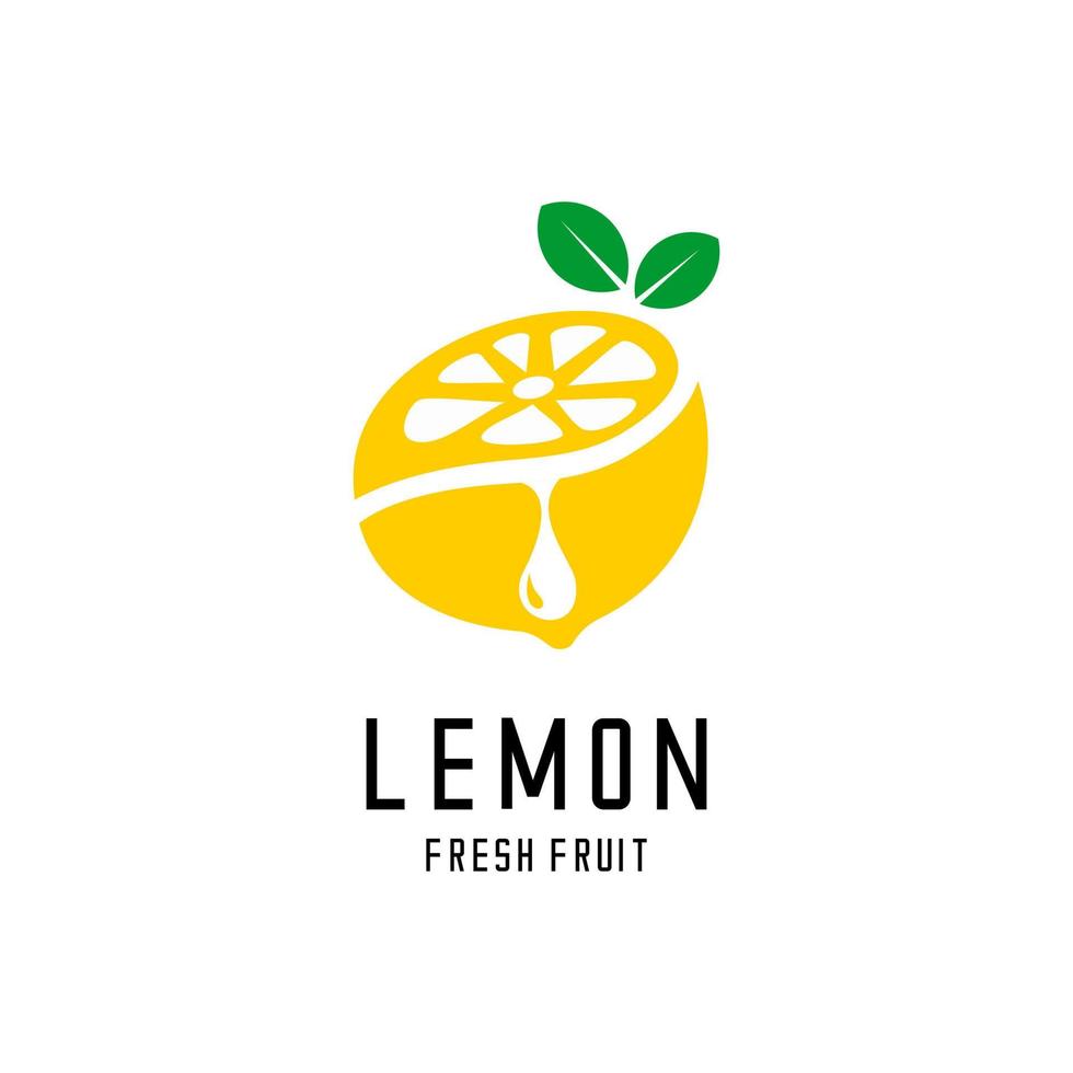 vetor de logotipo de limão