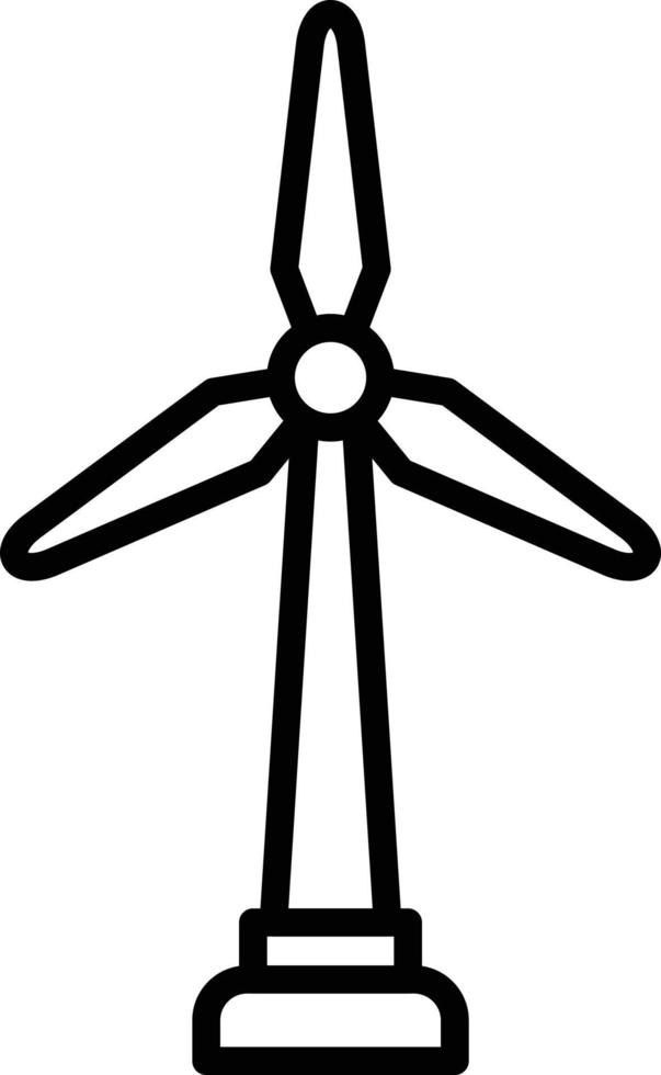 estilo de ícone do moinho de vento vetor