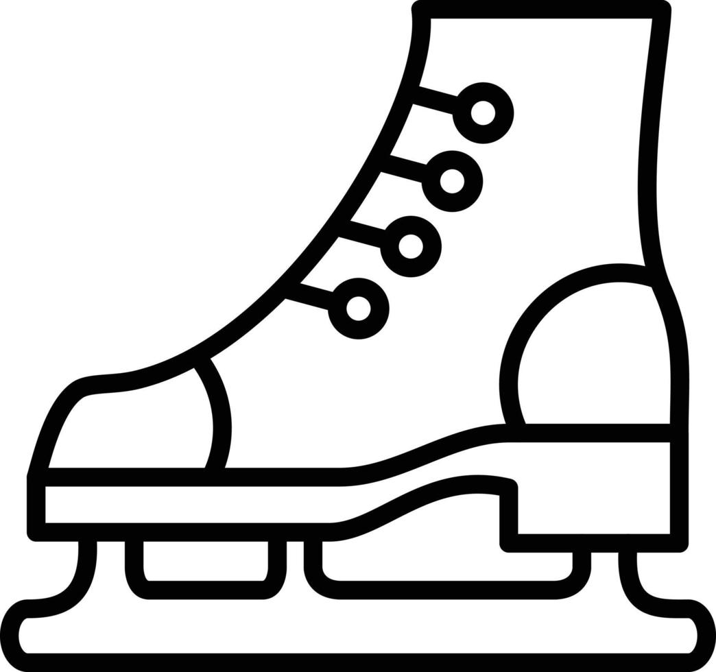 estilo de ícone de patinação no gelo vetor