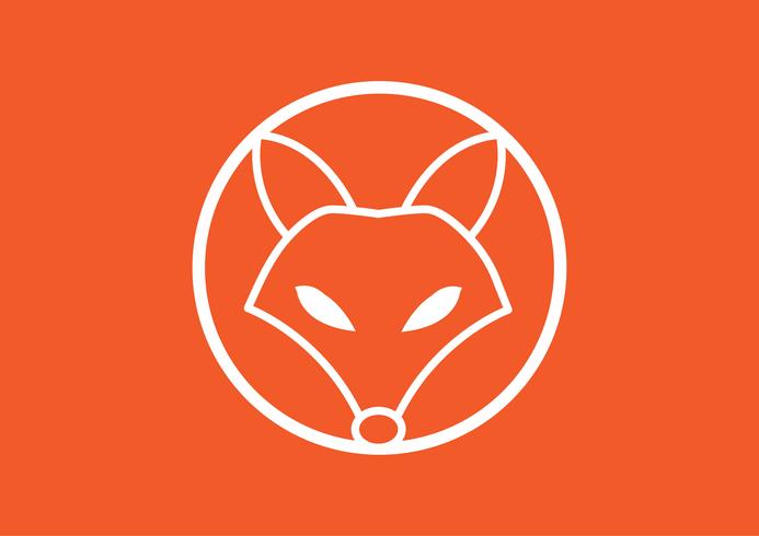 Imagem do vetor de um projeto da raposa, ilustração do vetor. Animal Logo.