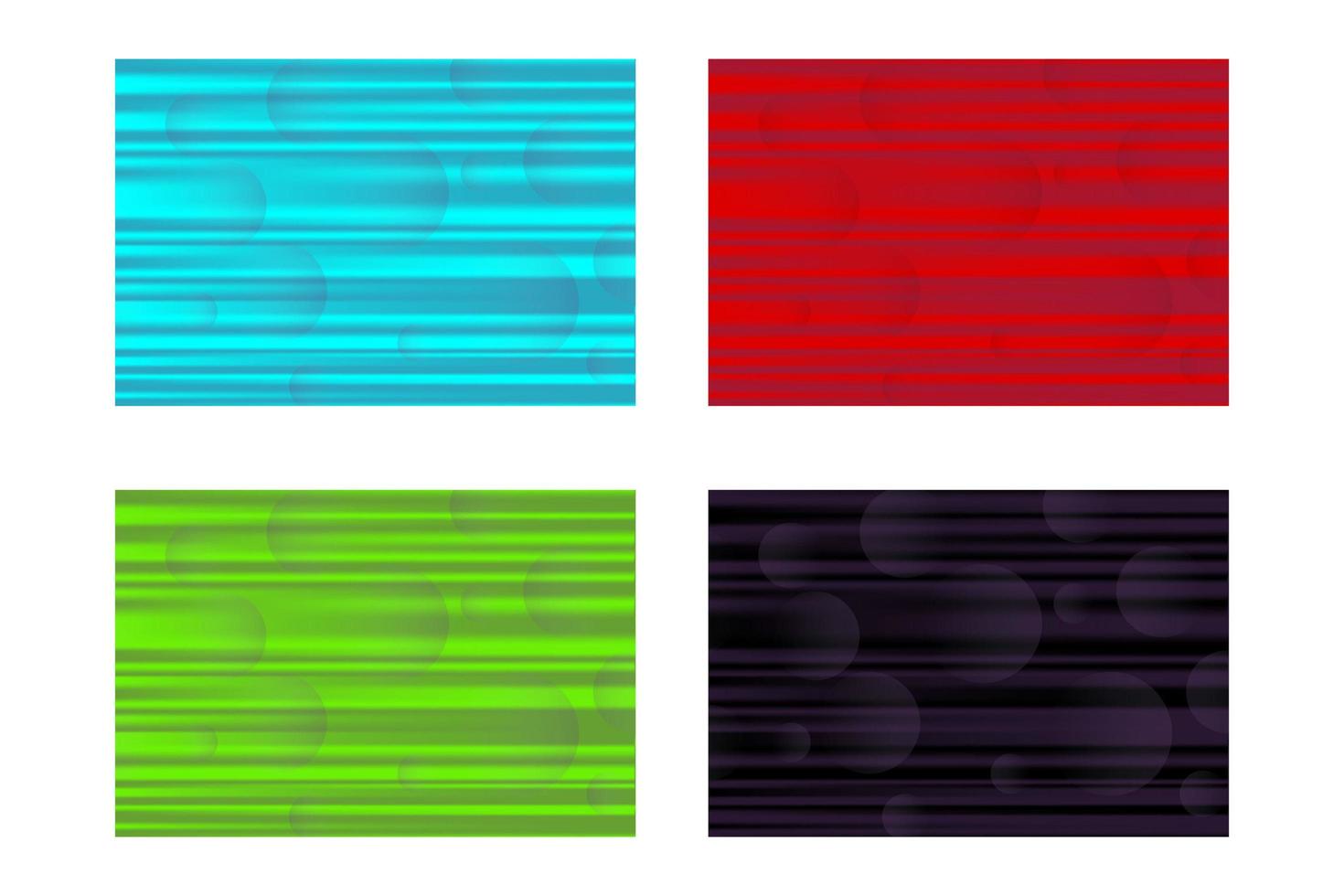 conjunto vetorial de fundos com hemisférios voadores e clarabóias horizontais em cores diferentes. vetor