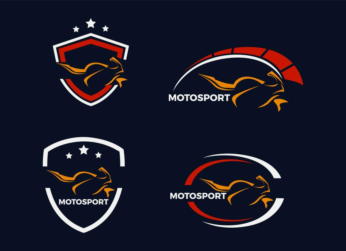 modelo de design de logotipo de motocicleta. vetor