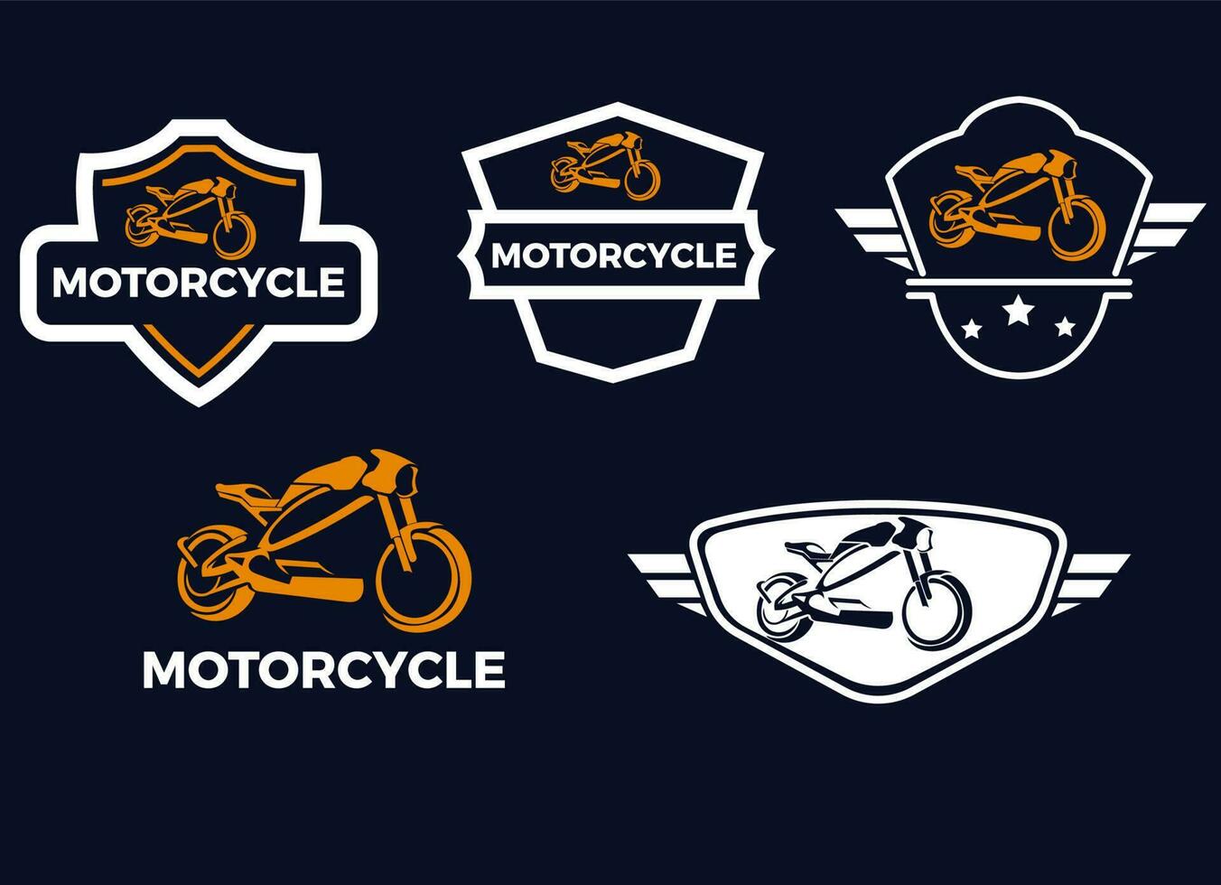 modelo de design de logotipo de motocicleta. vetor
