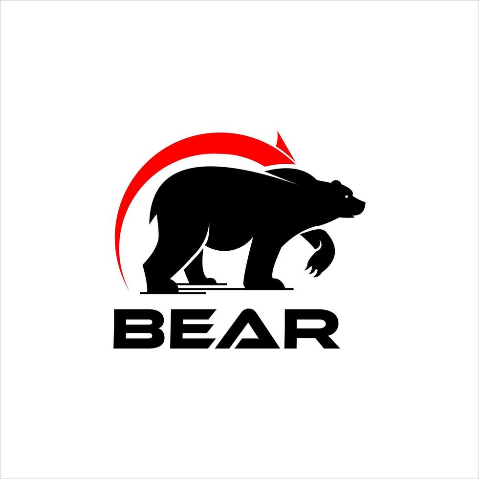 vetor de animais de negociação no mercado de urso
