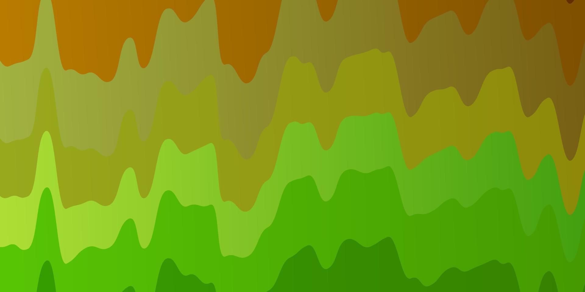 pano de fundo vector verde e amarelo escuro com linhas dobradas.