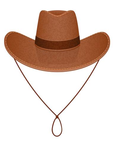 ilustração de vetor de chapéu de cowboy