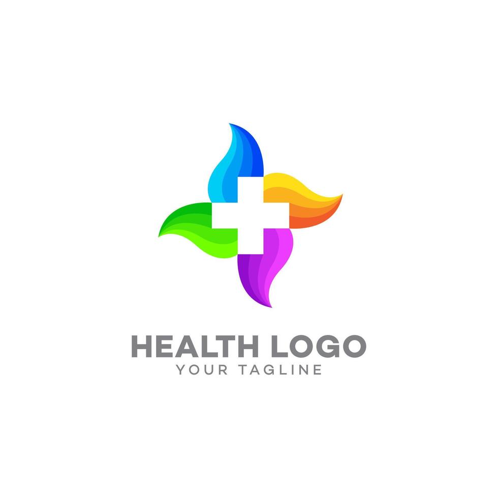 modelo de design de logotipo de saúde vetor