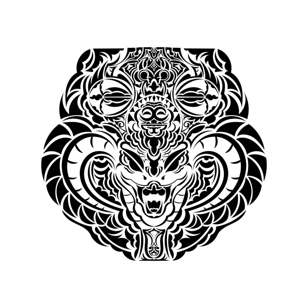 desenho de tatuagem maori. ideia para tatuagem vetor