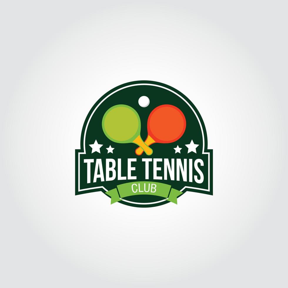 vetor de design de logotipo de tênis de mesa