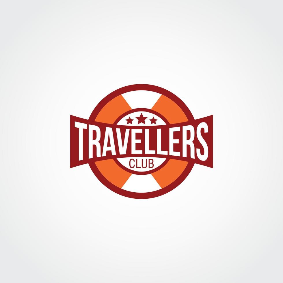 vetor de design de logotipo de viajantes