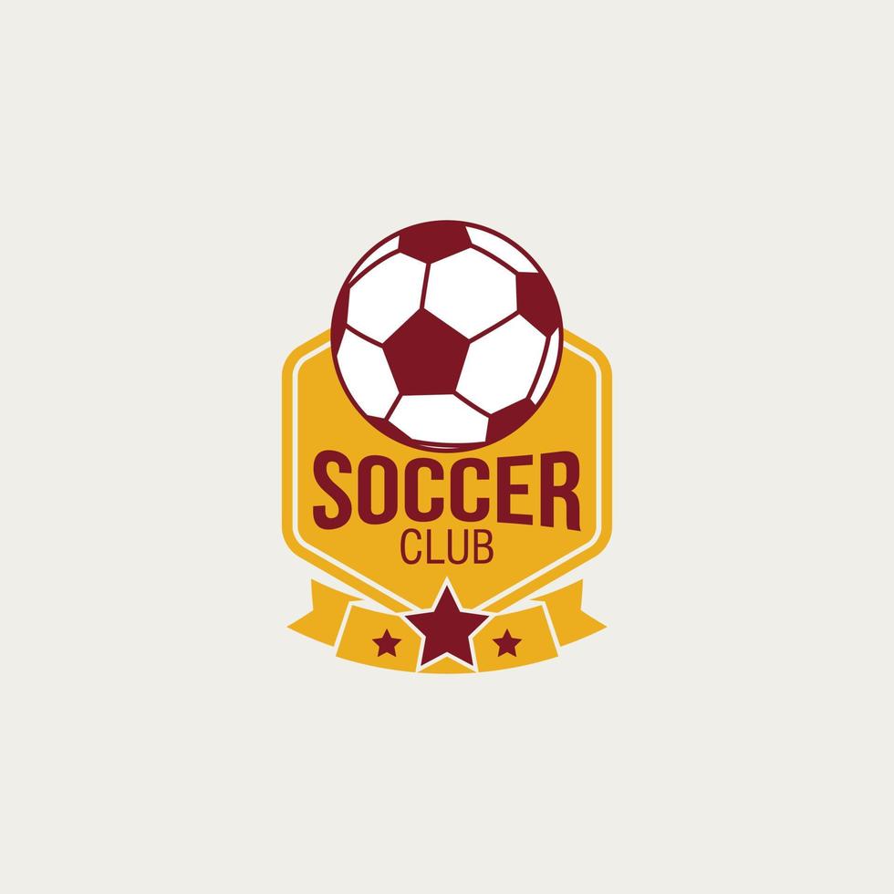 vetor de design de logotipo de futebol. adequado para o logotipo do seu time de futebol