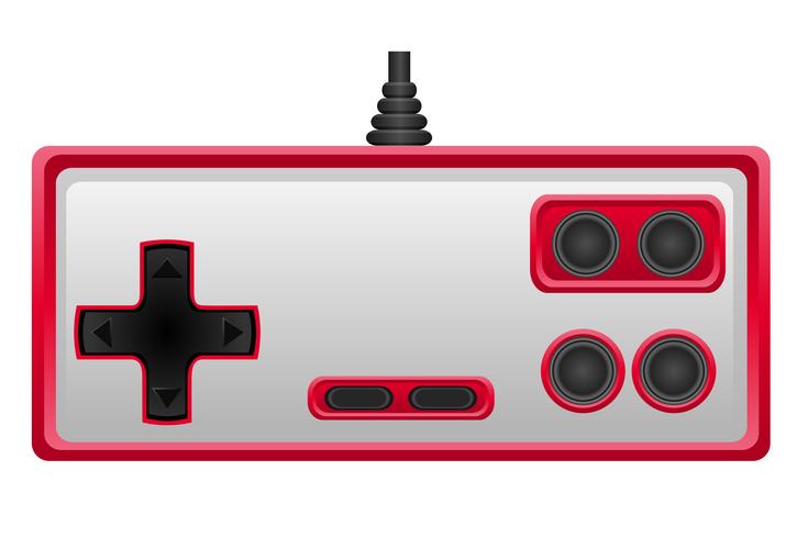 joystick para ilustração em vetor de consola de jogos EPS 10