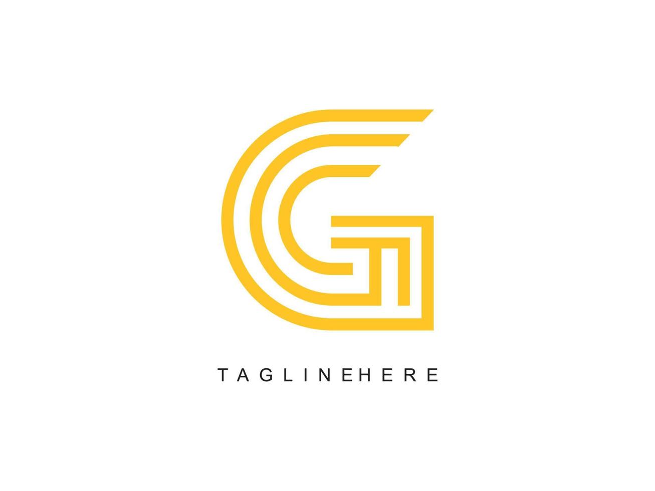 design de logotipo colorido abstrato letra g para empresa de negócios vetor