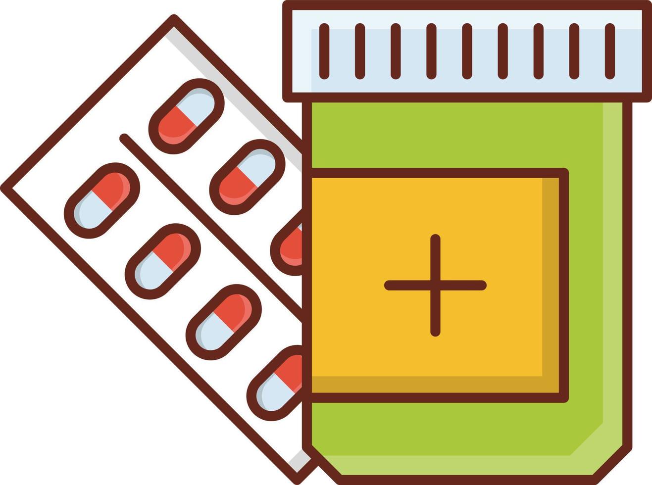 ilustração vetorial de medicina em um fundo transparente. símbolos de qualidade premium. ícone de cor plana de linha vetorial para conceito e design gráfico. vetor