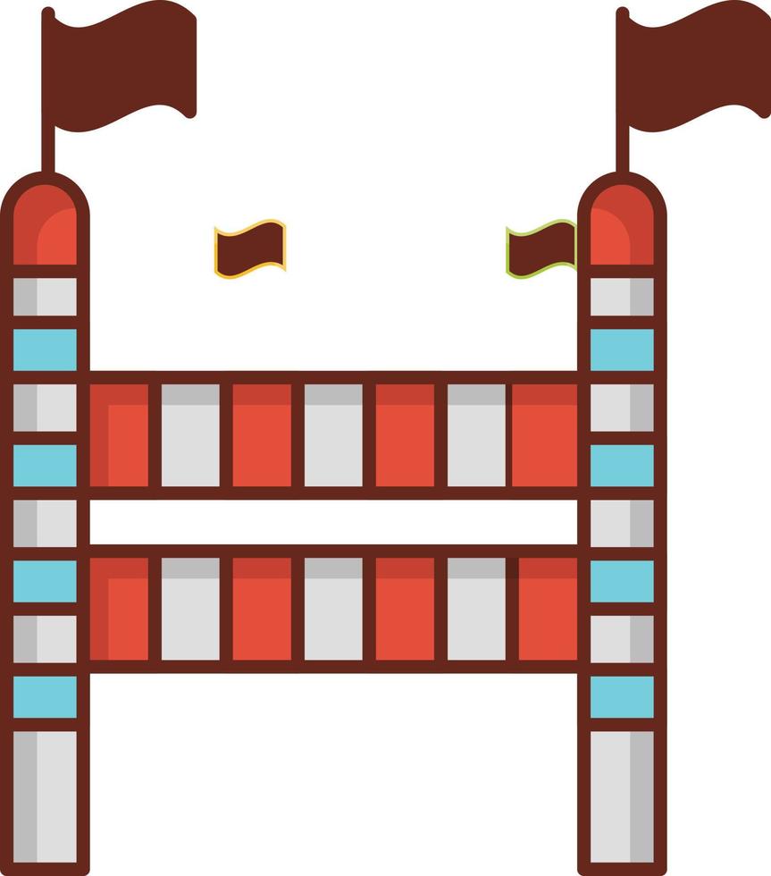 terminar a ilustração vetorial em um fundo transparente. símbolos de qualidade premium. ícone de cor plana de linha vetorial para conceito e design gráfico. vetor