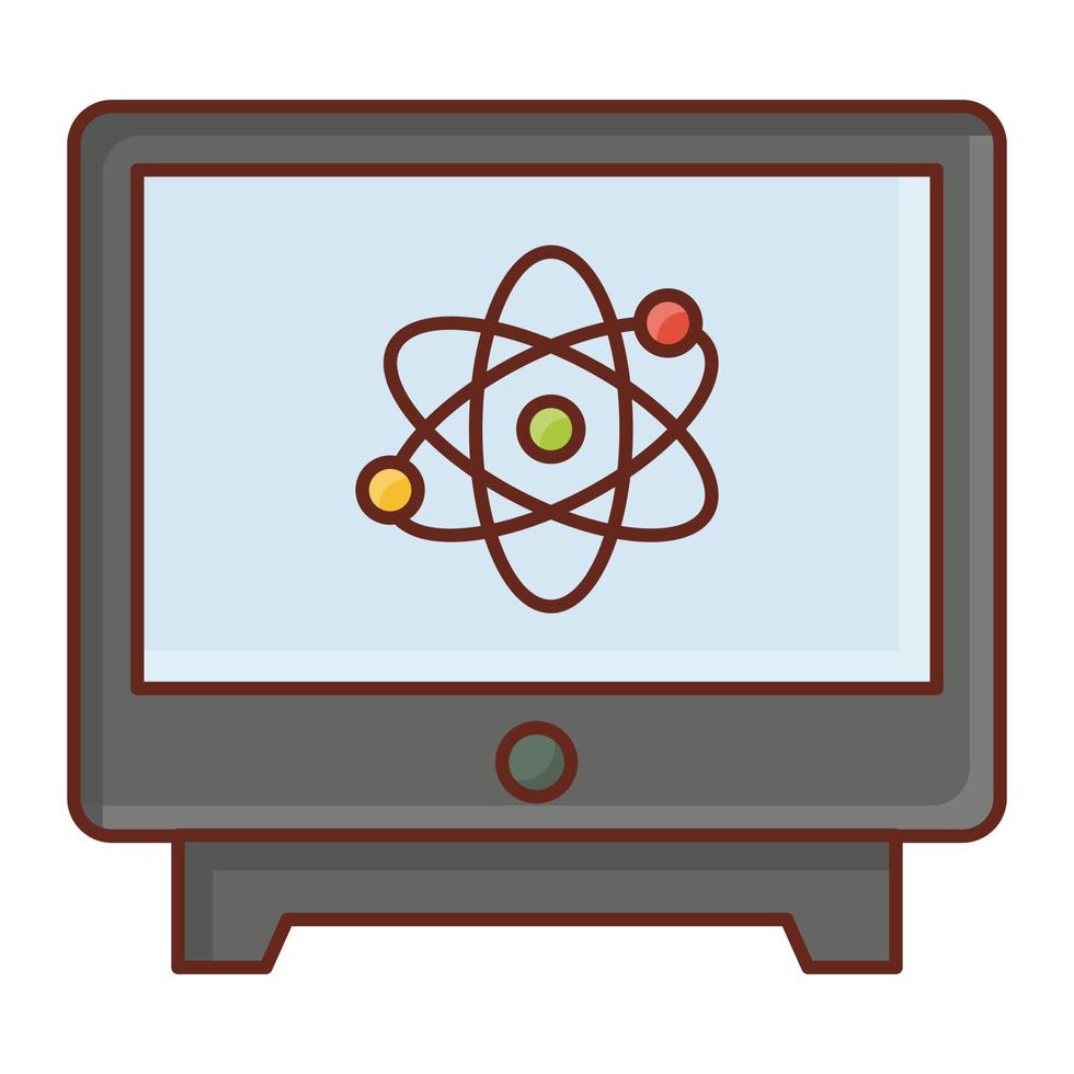 ilustração vetorial de ciência em um fundo transparente. símbolos de qualidade premium. ícone de cor plana de linha vetorial para conceito e design gráfico. vetor