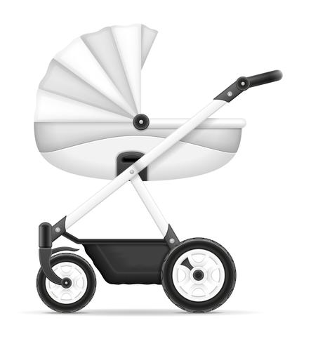 ilustração de estoque vetorial de carrinho de bebê vetor
