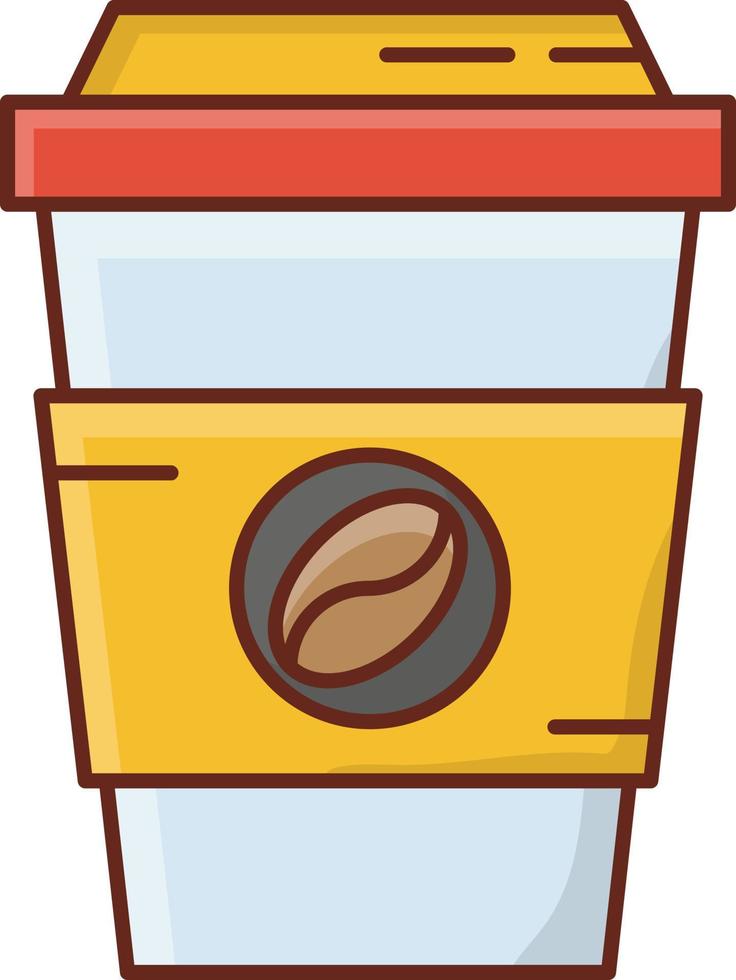 ilustração vetorial de café em um fundo transparente. símbolos de qualidade premium. ícone de cor plana de linha de vetor para conceito e design gráfico.