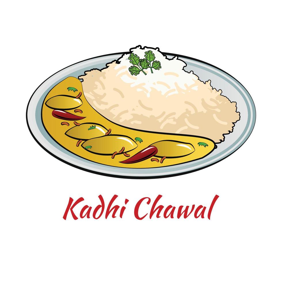 conjunto de comida deliciosa e famosa do índio em ícone de design gradiente colorido vetor
