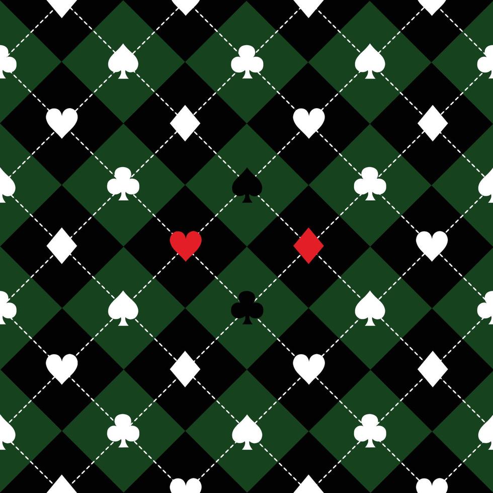 cartão combina com fundo de diamante de tabuleiro de xadrez branco preto verde vetor