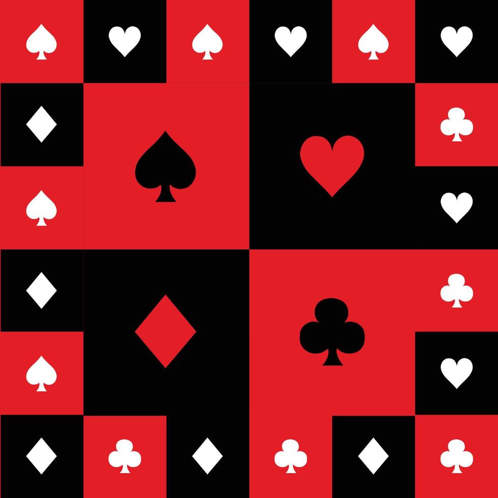 cartão combina com fundo de tabuleiro de xadrez branco preto vermelho vetor