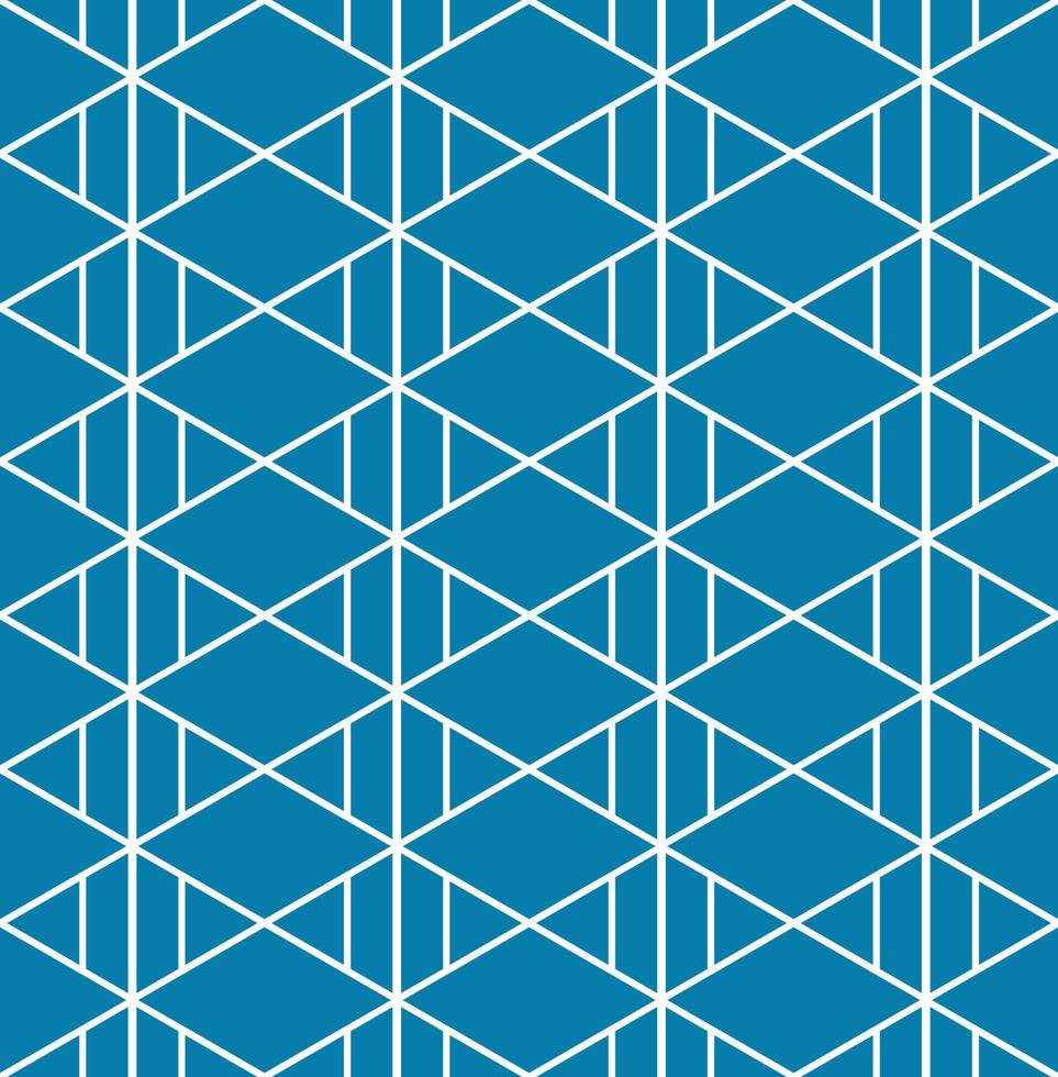 triângulo asteca azul índigo de fundo sem costura vetor