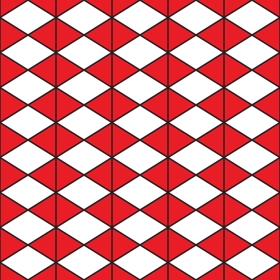 triângulo branco vermelho vetor