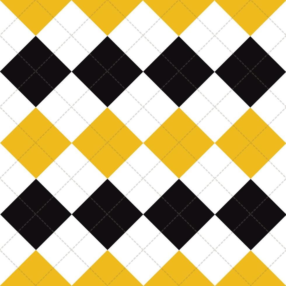 linhas pontos amarelo preto branco diamante fundo vetor