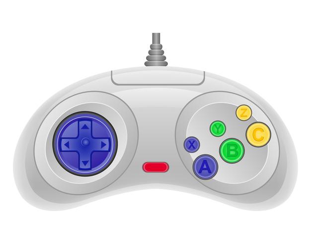 joystick para ilustração em vetor de consola de jogos EPS 10