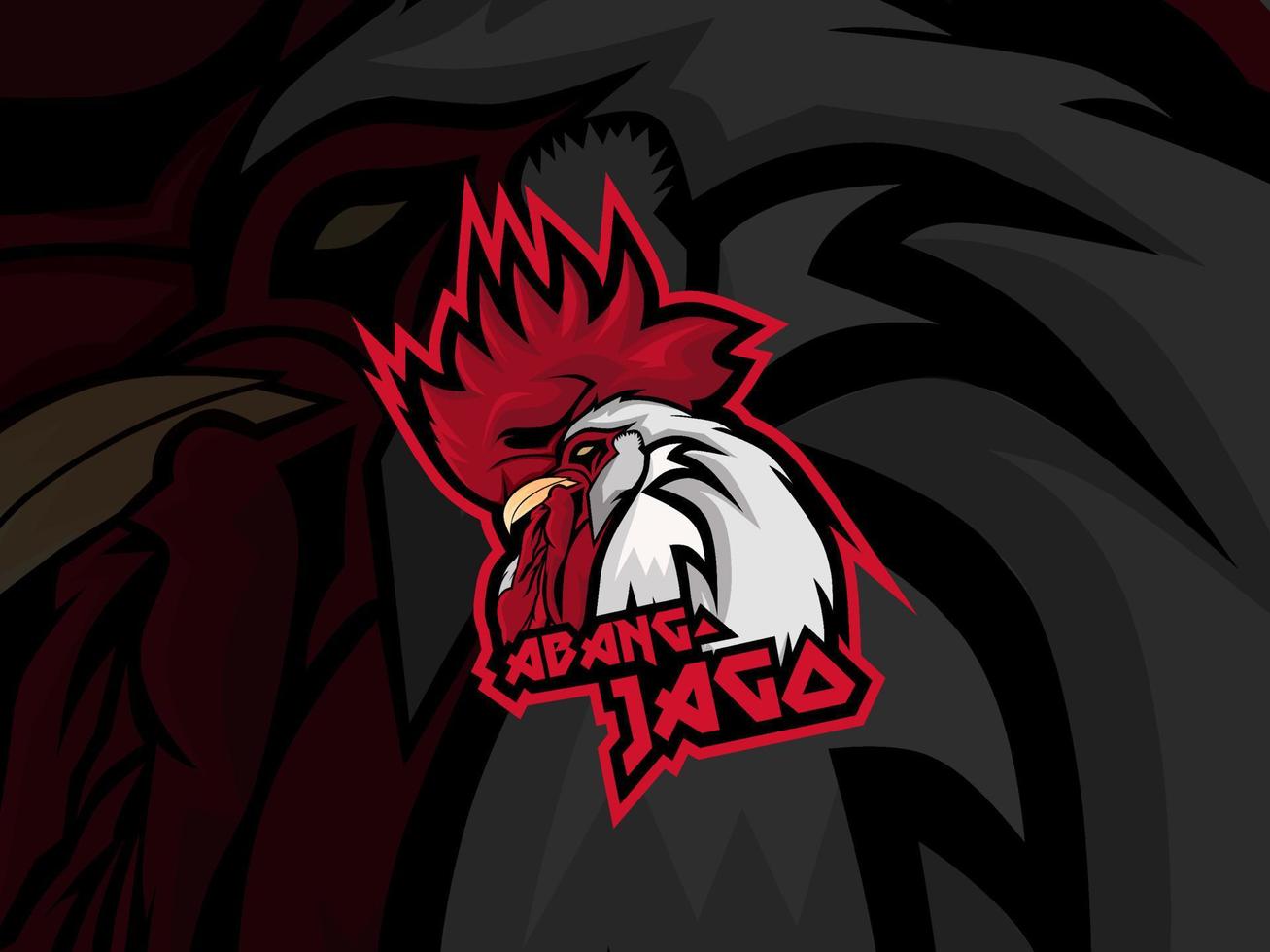 modelo de logotipo de frango esport vetor