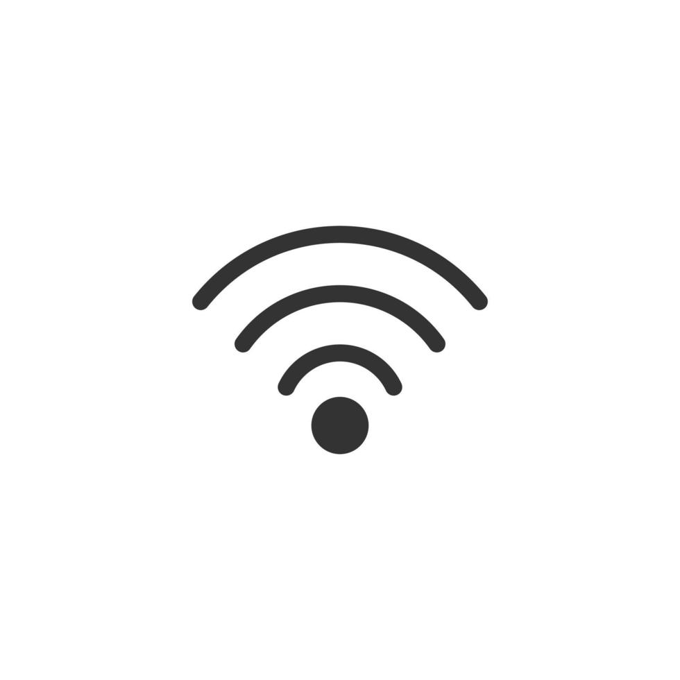 ícone de linha wifi isolado no fundo branco. sinal de internet sem fio. vetor eps10