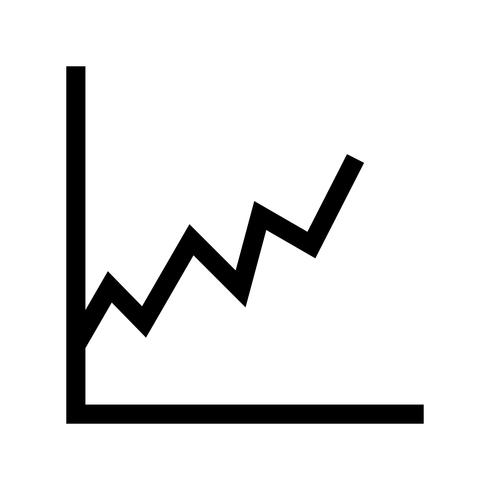 Stats Glifo Preto Ícone vetor