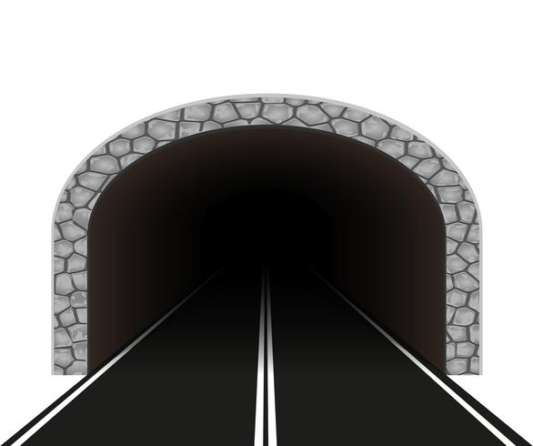 ilustração em vetor túnel automóvel