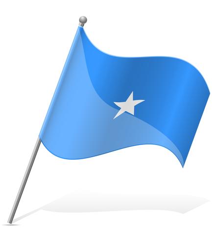 bandeira da ilustração vetorial de somali vetor