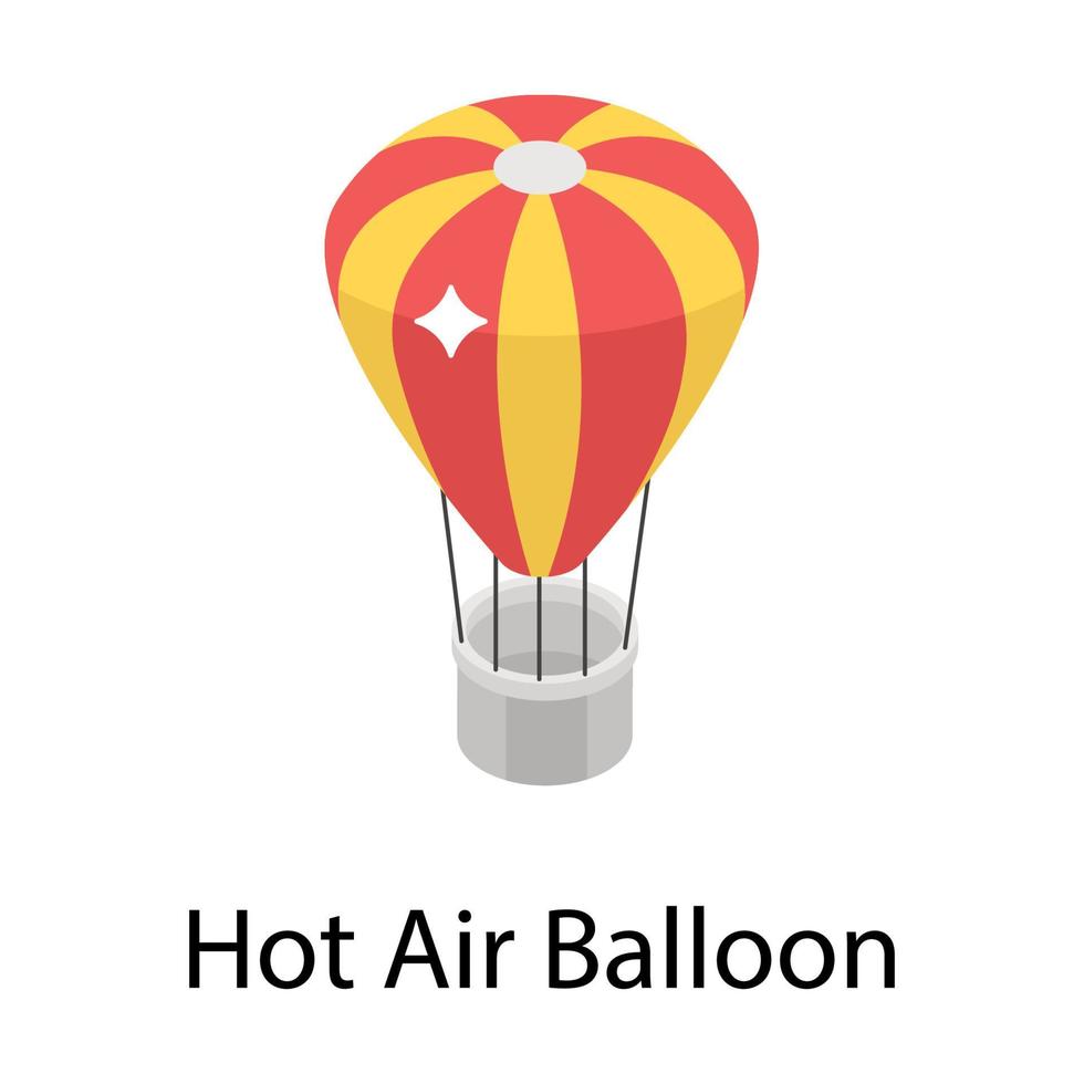 balão de ar quente vetor