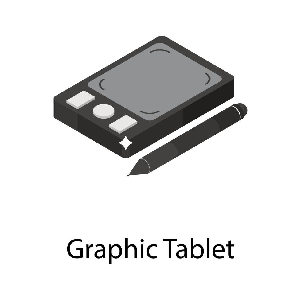 conceitos de tablet gráfico vetor