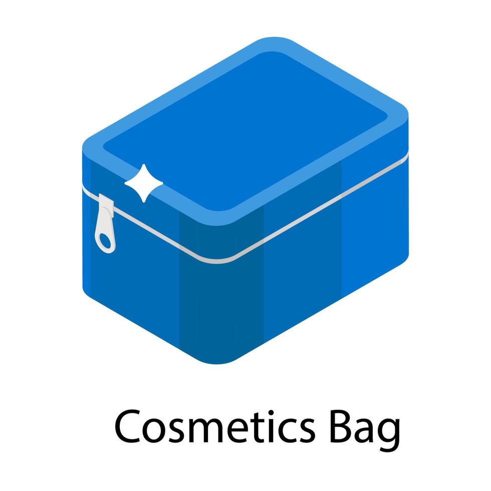 conceitos de bolsa de cosméticos vetor