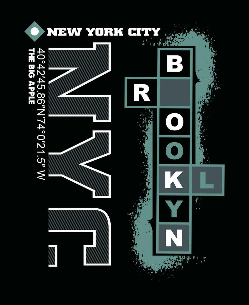 new york lettering mãos tipografia design gráfico em ilustração vetorial. vetor