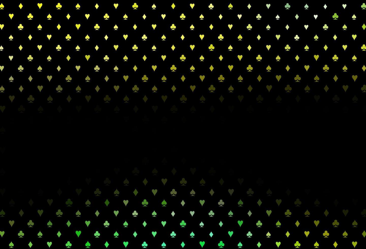 fundo vector verde e amarelo escuro com sinais de cartões.