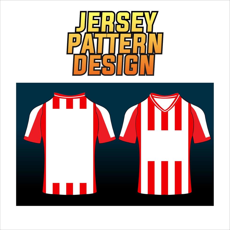 modelo de padrão abstrato de design de jersey exibe frente e verso para times de futebol, basquete, ciclismo, beisebol, vôlei, corrida, etc vetor