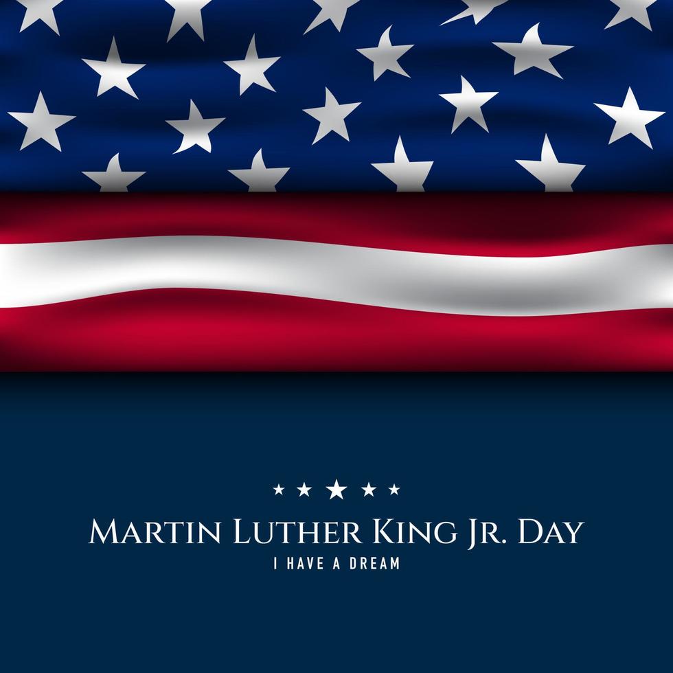 Martin Luther King jr. fundo do dia. ilustração vetorial. vetor