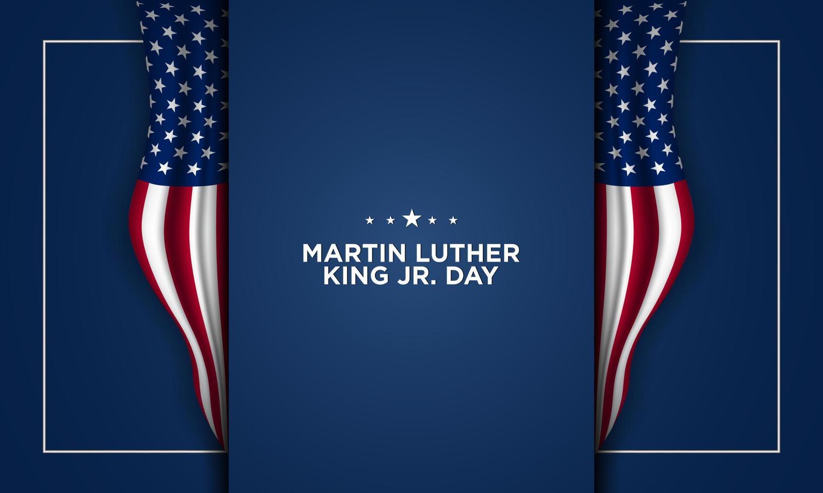 Martin Luther King jr. fundo do dia. banner, pôster, cartão de felicitações. vetor