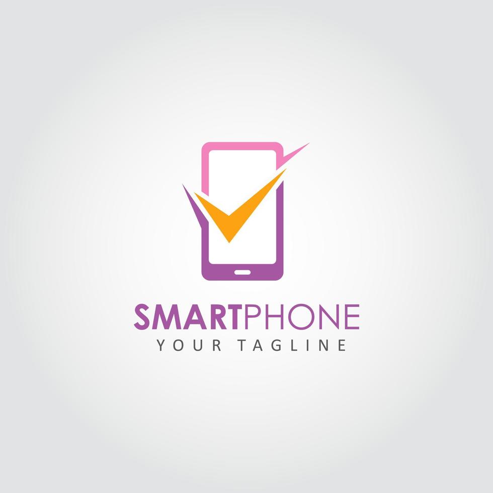 vetor de design de logotipo de smartphone. adequado para o logotipo da sua empresa