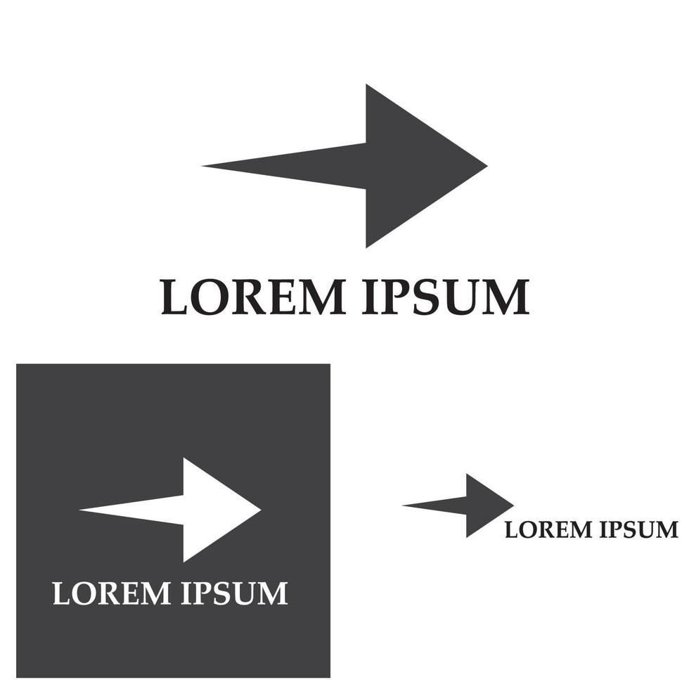 seta ilustração vetorial ícone logotipo modelo de design vetor