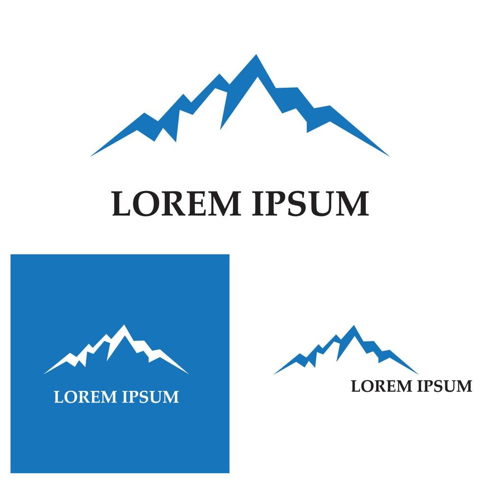 ícone da montanha logotipo modelo ilustração vetorial design vetor