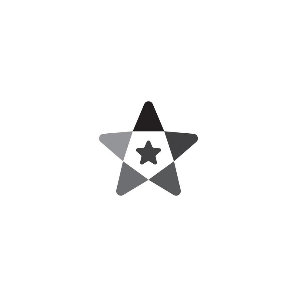 modelo de vetor de ícone de logotipo de estrela